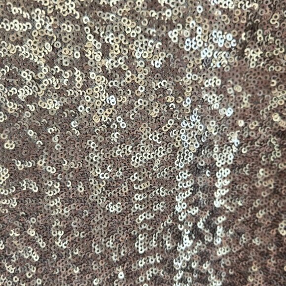 Silver Sequin Sleeveless V-Neck Midi Dress By Velvet Graham & Spencer Medium - Picture 4 of 5